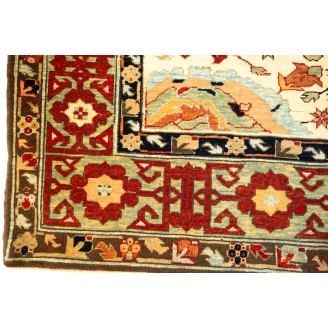 Harshang Design with Kufic Border Rug