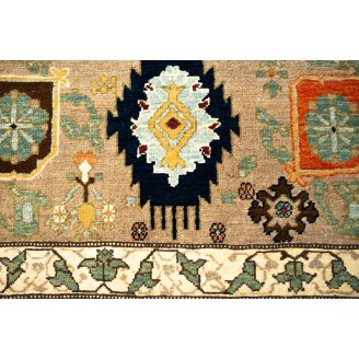 Palmettes and Flowers Lattice Rug