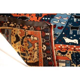 Village Theme Azeri Folk Life Rug