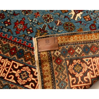 Chichi Kuba Rug with Kufic Border