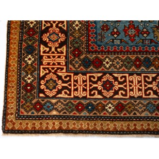 Chichi Kuba Rug with Kufic Border