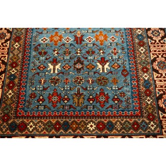 Chichi Kuba Rug with Kufic Border