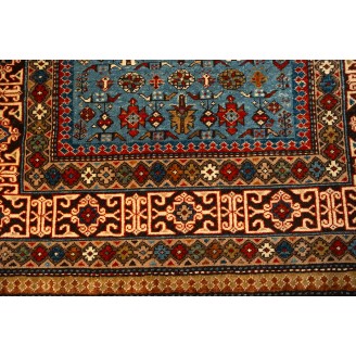 Chichi Kuba Rug with Kufic Border