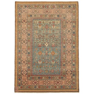 Chichi Kuba Rug with Kufic Border