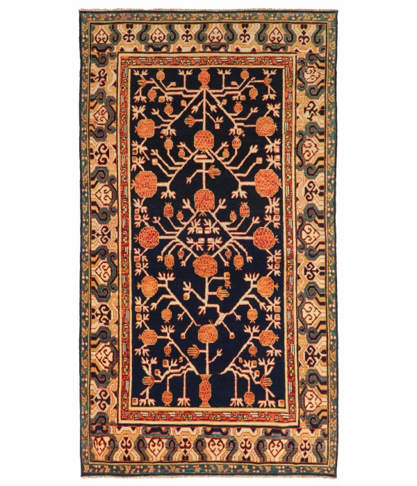 Khotan Rug with Pomegranate Design 