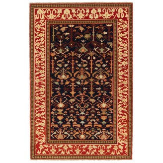 Kuba Rug with Ascending Palmettes and Flowers