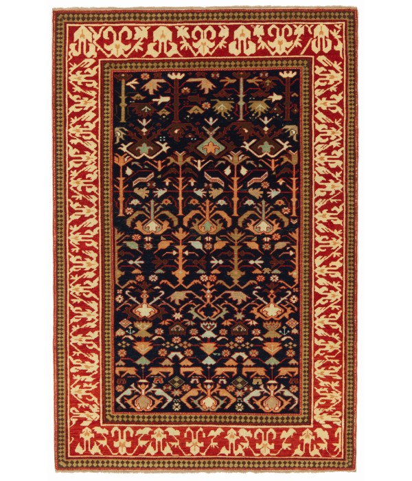 Kuba Rug with Ascending Palmettes and Flowers