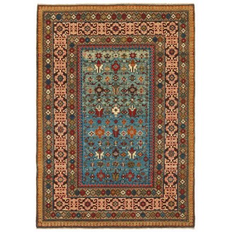 Chichi Kuba Rug with Kufic Border