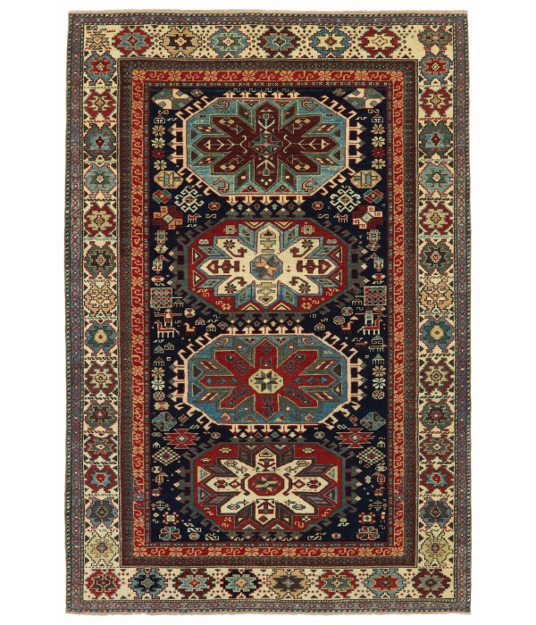 Kuba Rug with Octagonal Medallions