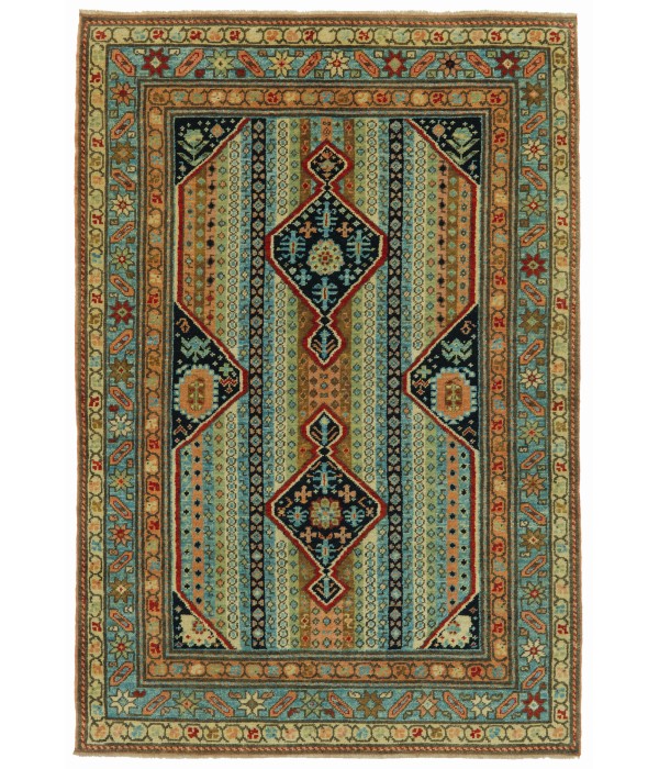 Karabagh Rug with Vertical Stripes